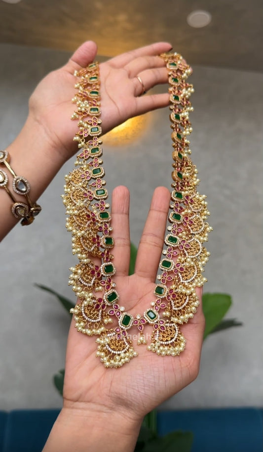 Emerald Mayura Haram Set HN28