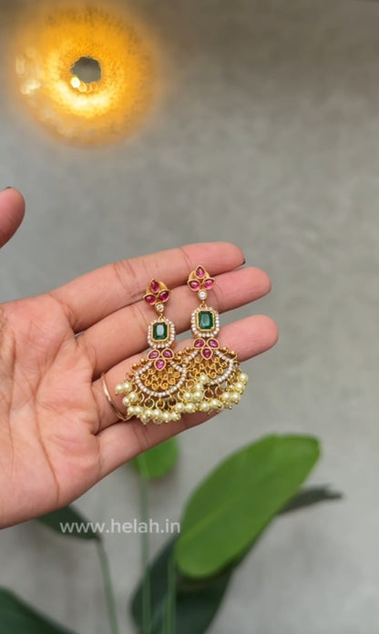 Emerald Mayura Haram Set HN28