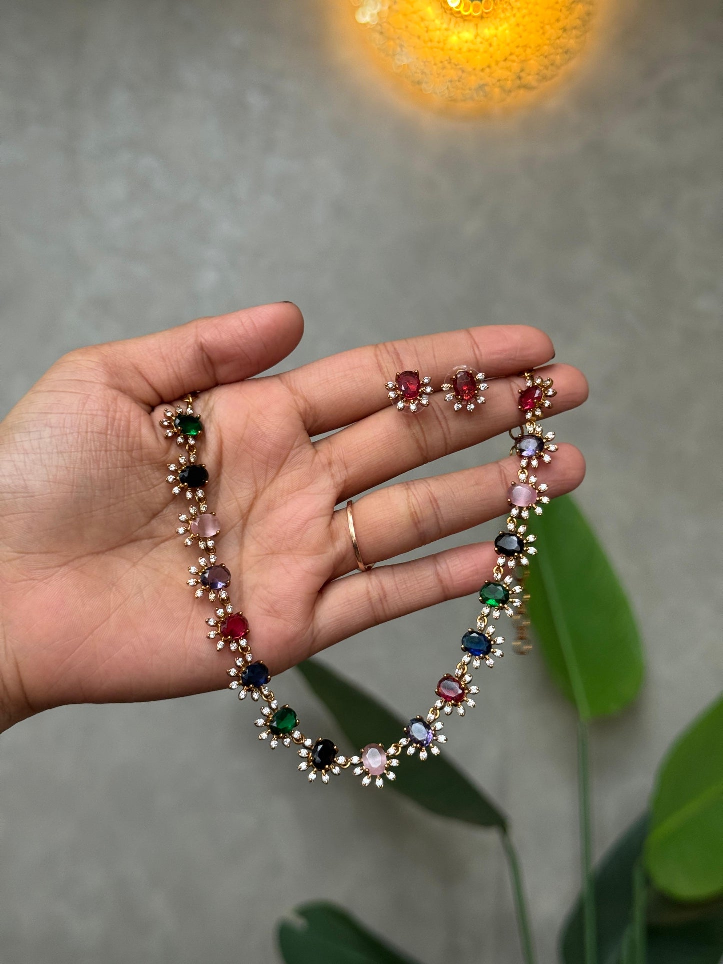 Crystal Necklace Set HN490