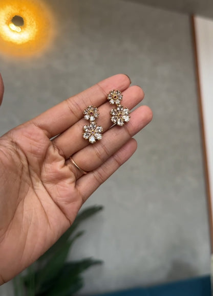 Rosé Bloom Layered Necklace Set HH 103