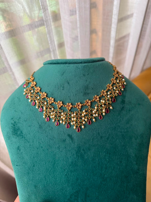 Garden Floral Necklace HN40