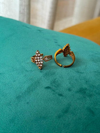 Twinkle Cross Ring HR104