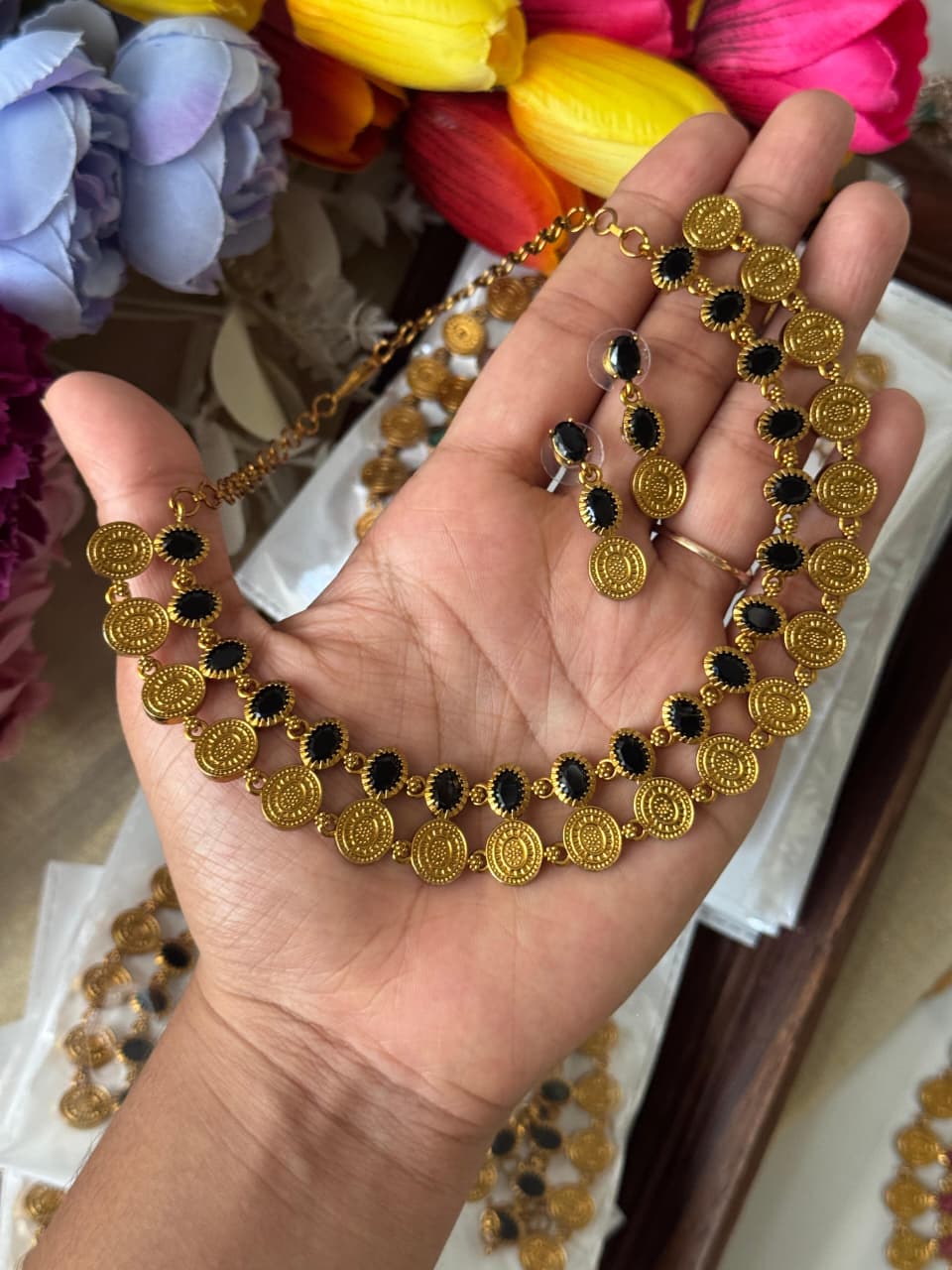 Rajwadi Coin Necklace Set ⭐ AN507