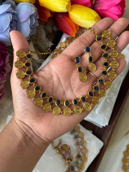 Rajwadi Coin Necklace Set ⭐ AN507