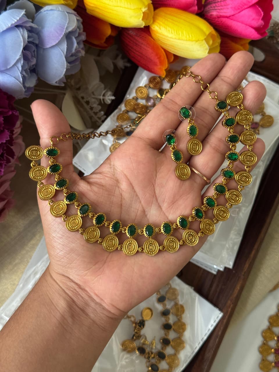 Rajwadi Coin Necklace Set ⭐ AN507