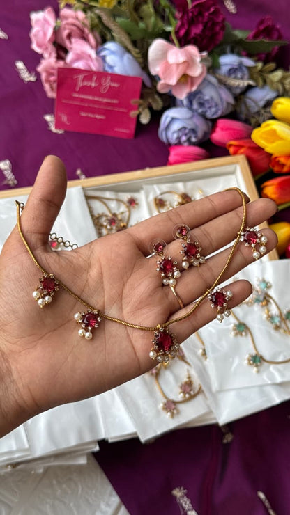 Pearl Bloom Necklace Set AN524