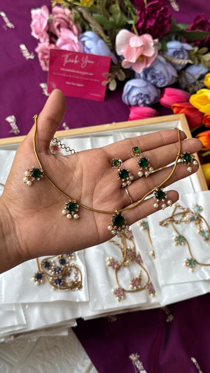 Pearl Bloom Necklace Set AN524