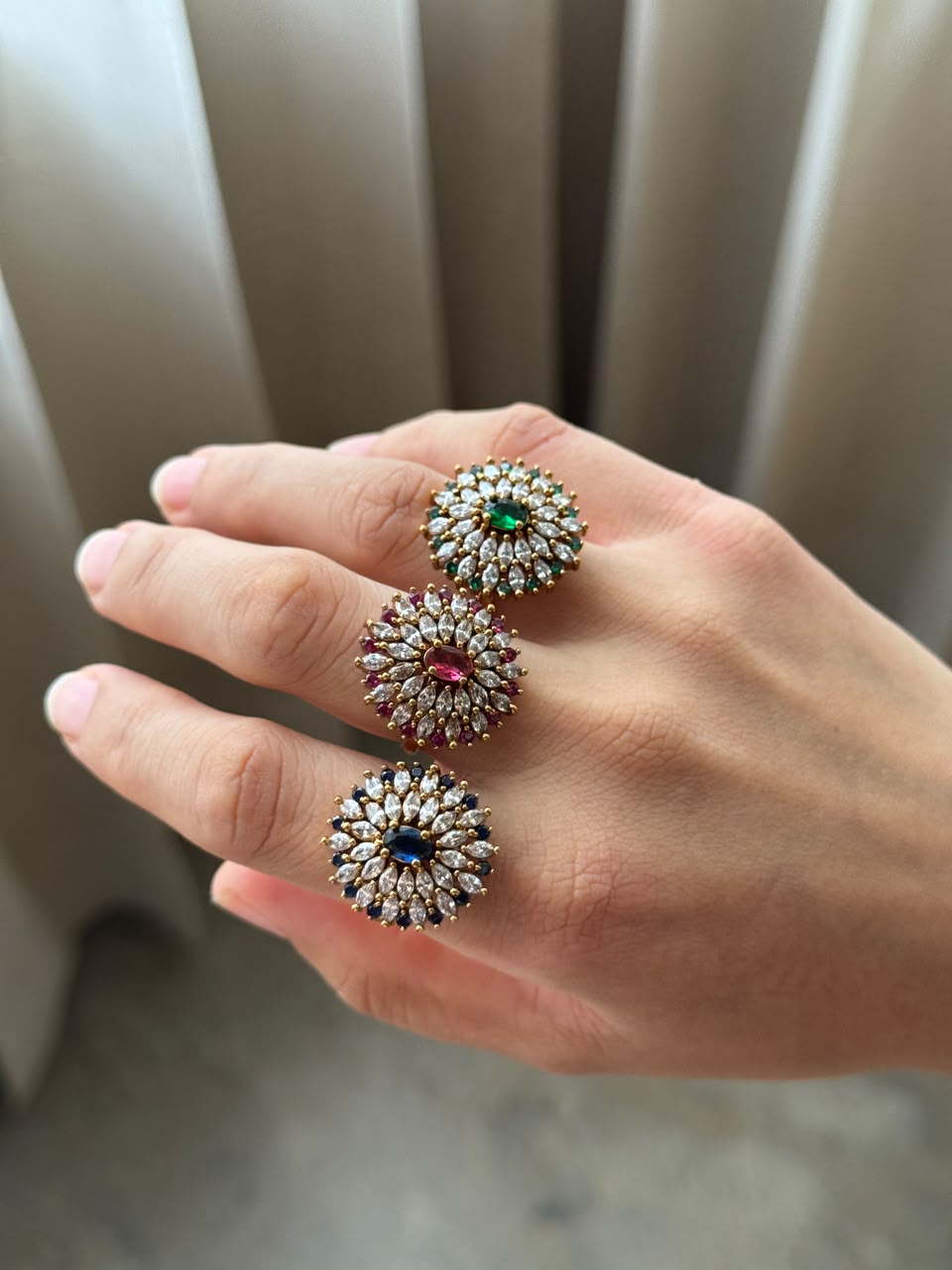 FLORAL ANTIQUE RING HR106