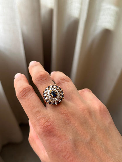 FLORAL ANTIQUE RING HR106