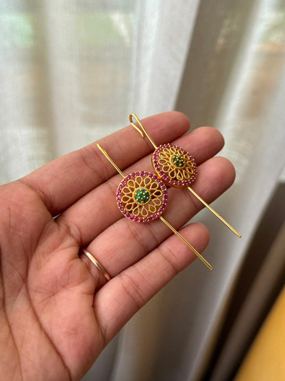 Net round earcuff HL1148