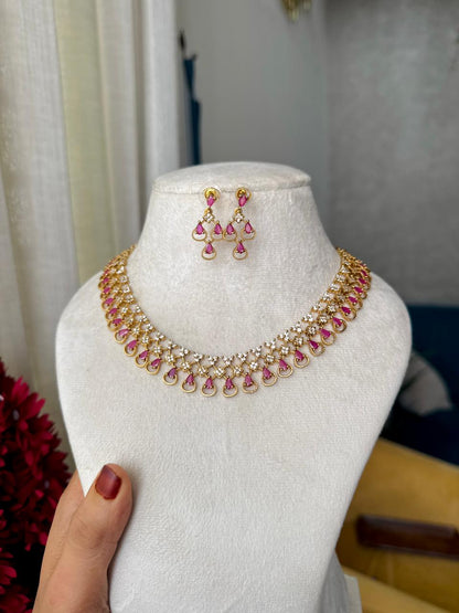 Grill cut necklace HN128