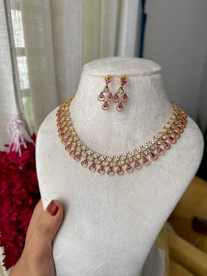 Grill cut necklace HN128