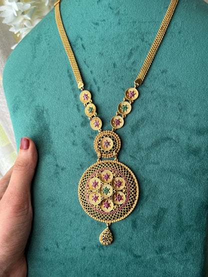 Aurelia Bloom Pendant Necklace  HH-130