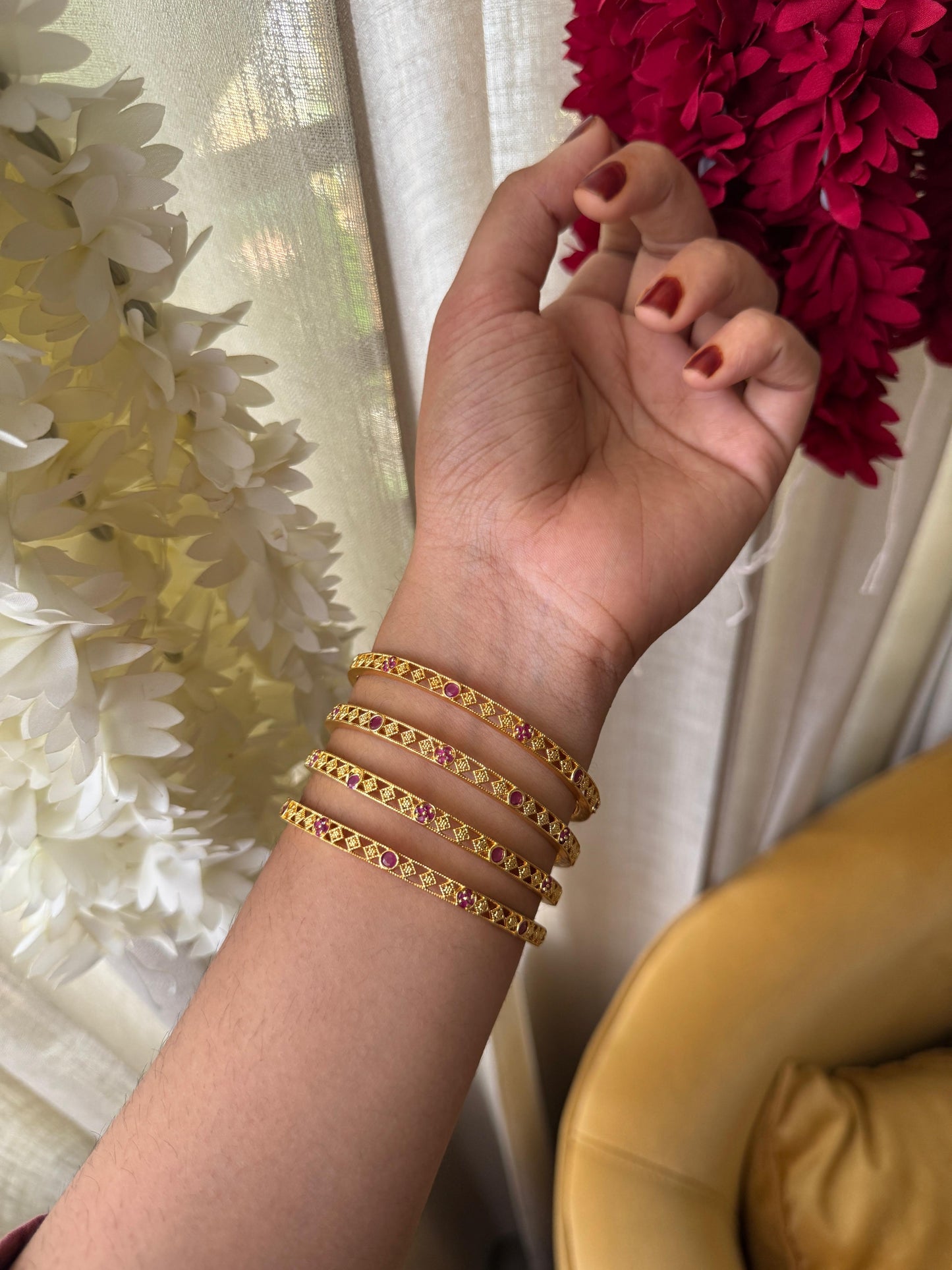 Zarelle Ruby Bangles HB-114  1 PIECE