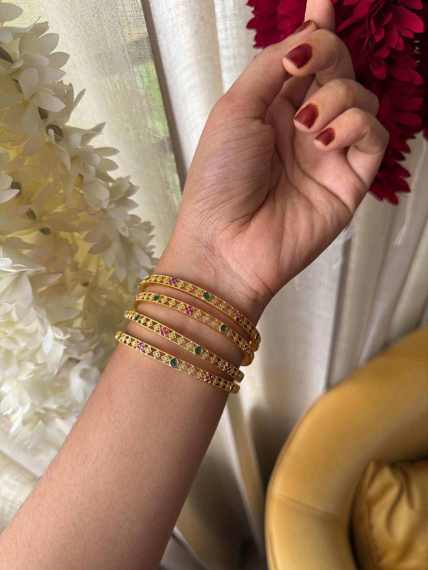 Zarelle Ruby Bangles HB-114  1 PIECE