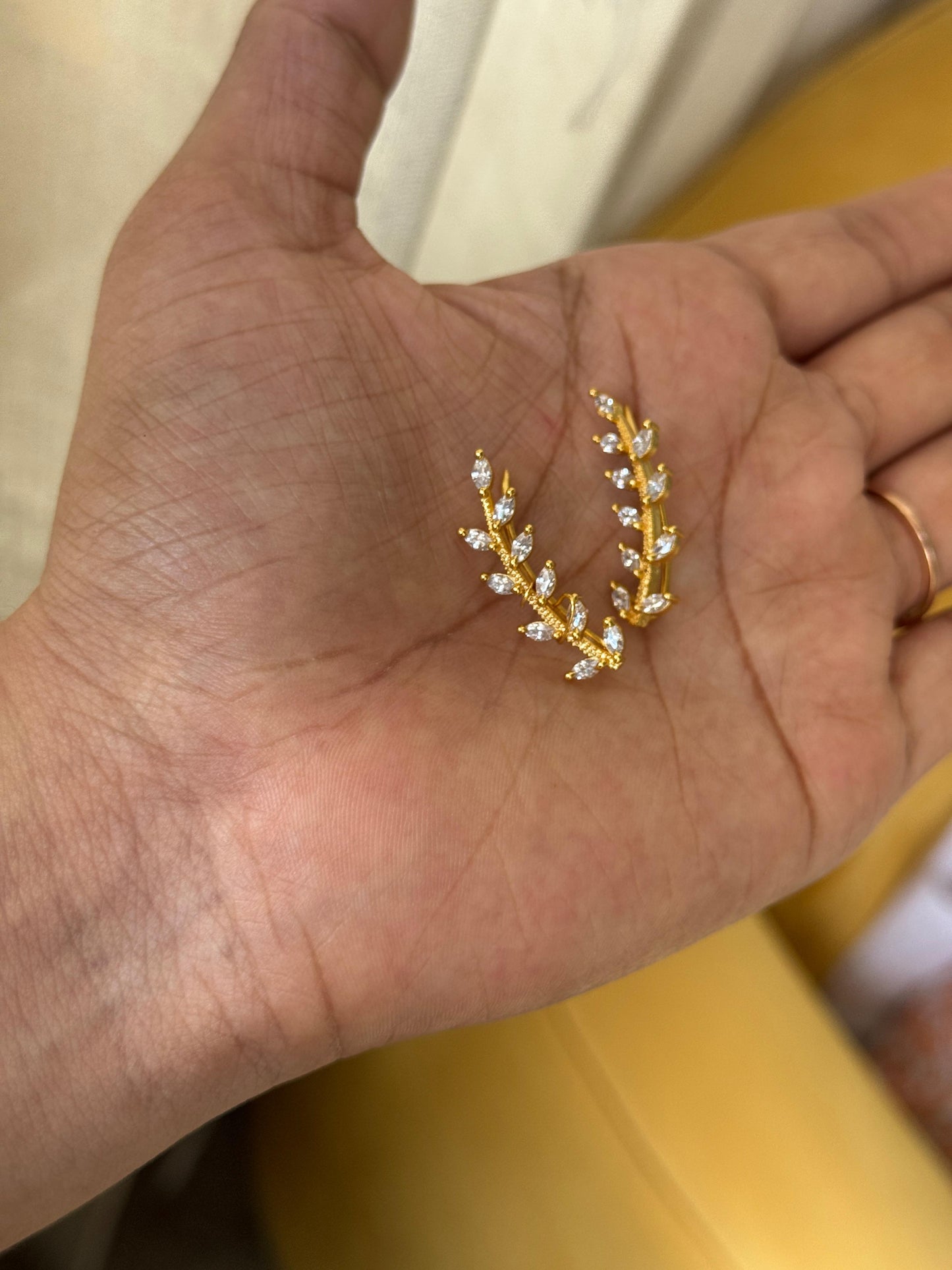 Aurelia Leaf Vine Ear Cuffs HK1230