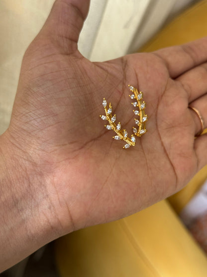 Aurelia Leaf Vine Ear Cuffs HK1230