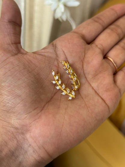 Aurelia Leaf Vine Ear Cuffs HK1230