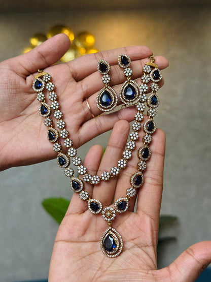 Teardrop Statement Necklace Set  HH133