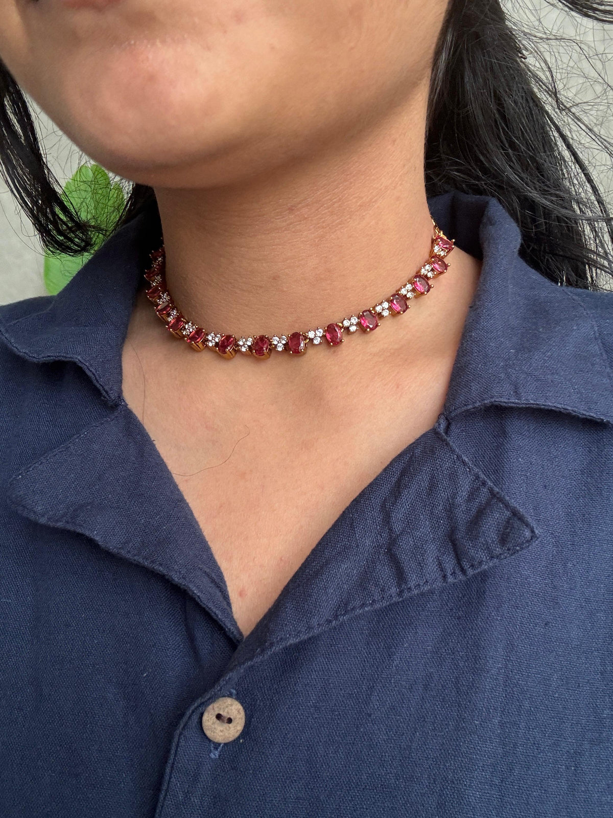 Majestic Stone Necklace Set HN6367