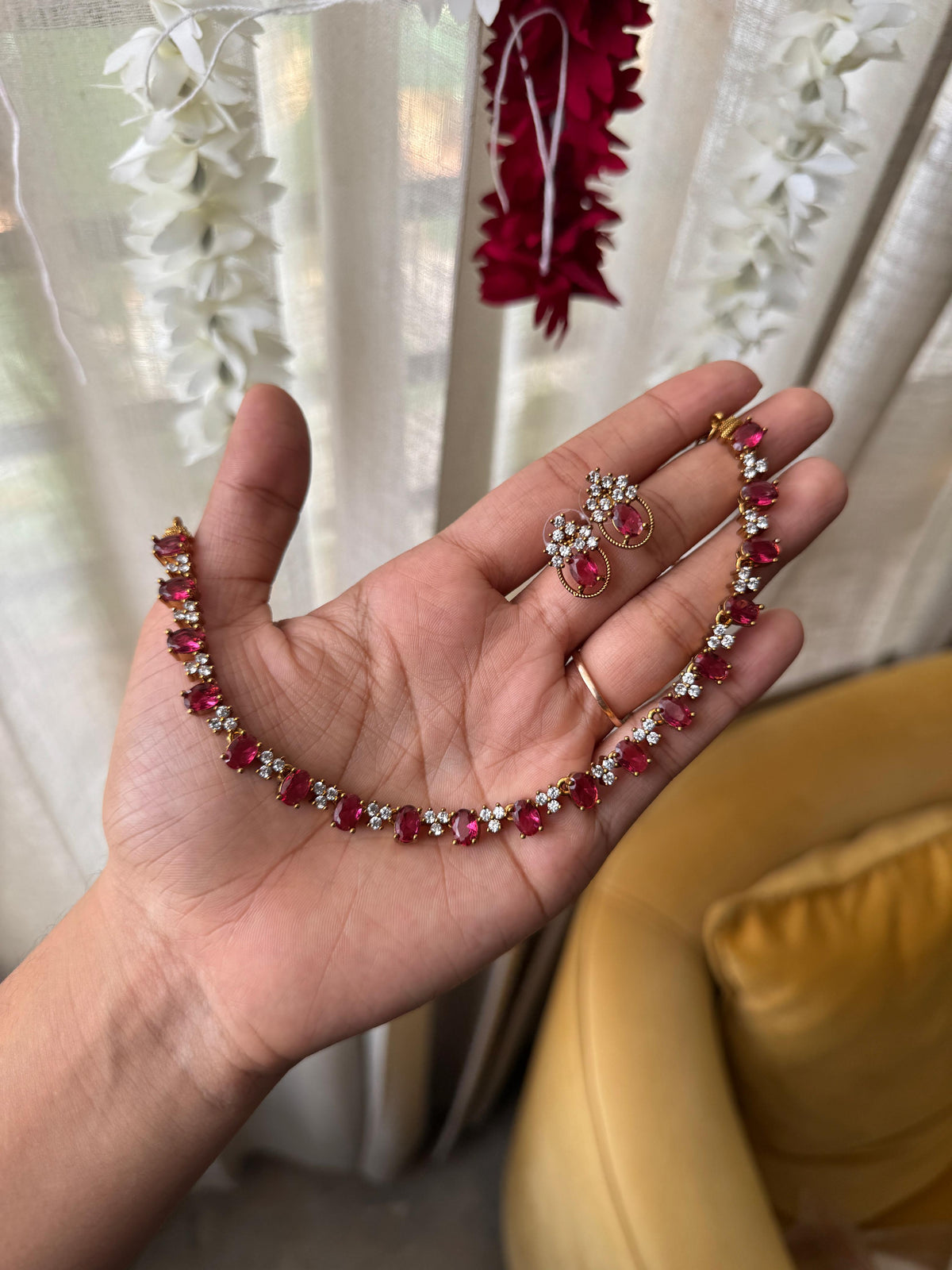 Majestic Stone Necklace Set HN6367