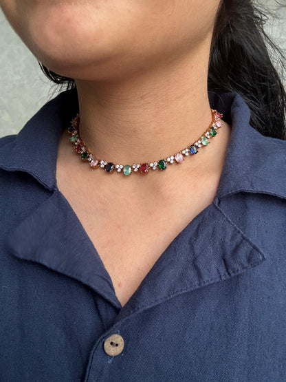 Majestic Stone Necklace Set HN6367
