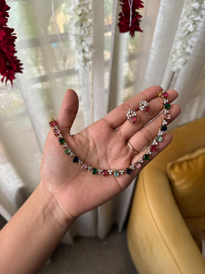 Majestic Stone Necklace Set HN6367