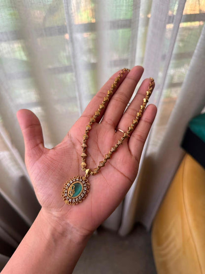 Classic Beaded Pendant Chain HH134