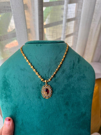 Classic Beaded Pendant Chain HH134