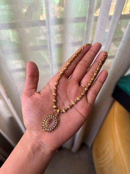Classic Beaded Pendant Chain HH134