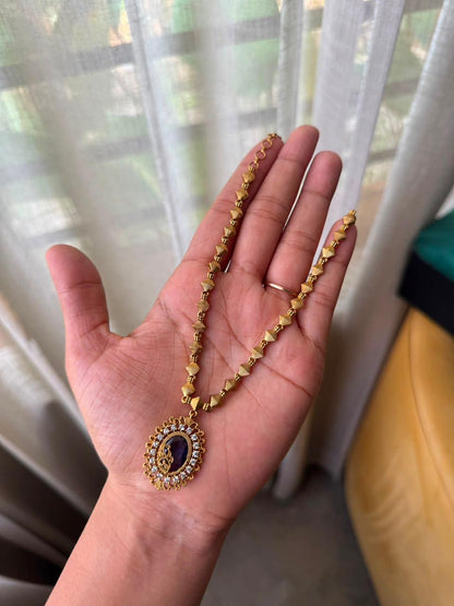 Classic Beaded Pendant Chain HH134