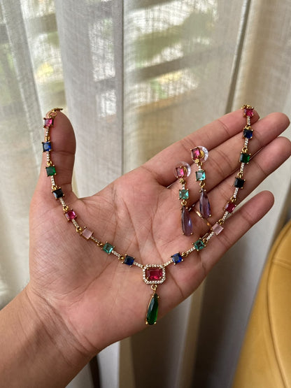 Royal AD drop necklace  HN487