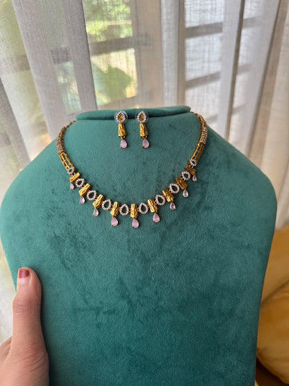 Rain drop antique necklace HH148