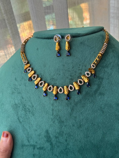 Rain drop antique necklace HH148