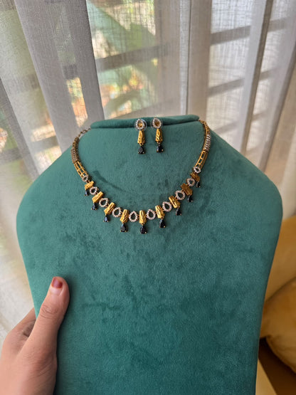 Rain drop antique necklace HH148