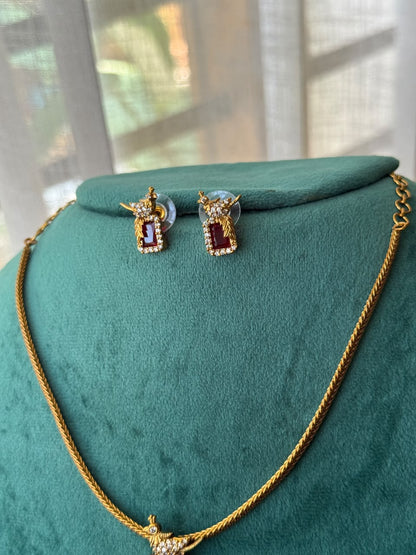 Bird locket necklace HH147
