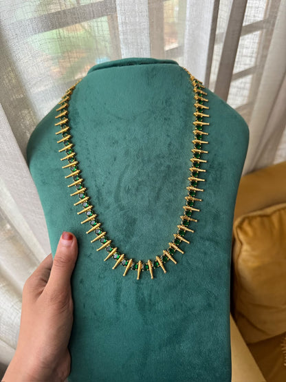Elegant Spike (Yellow Gold-Plated )Necklace HH166