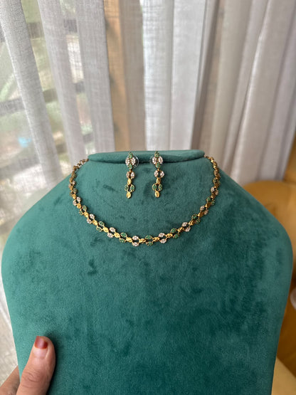 Leaf Petal Necklace Set HH172