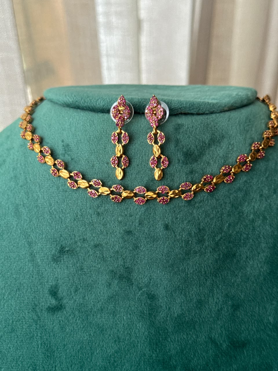Leaf Petal Necklace Set HH172
