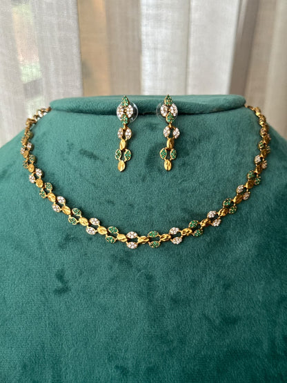 Leaf Petal Necklace Set HH172