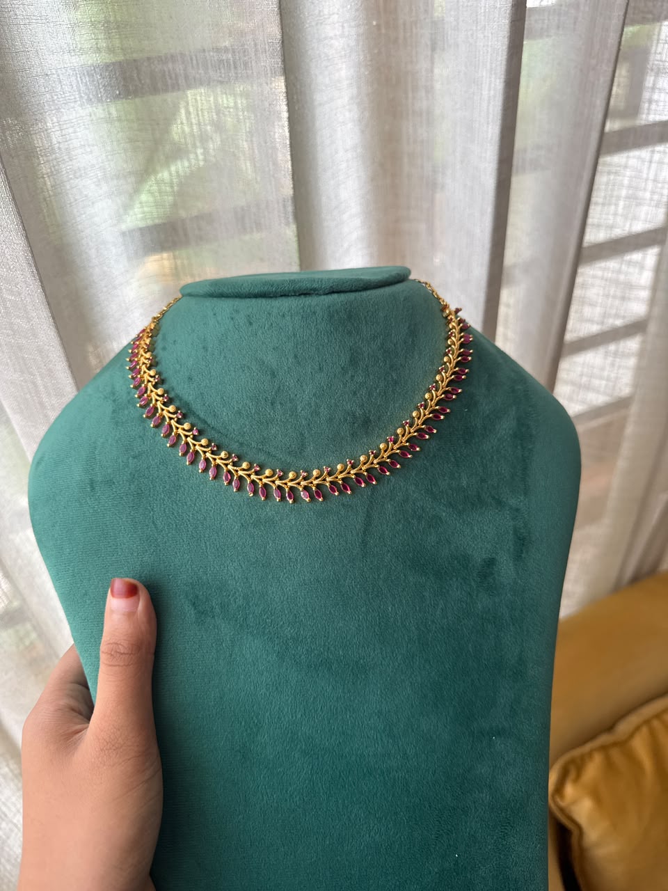 Leaf Diamond Necklace HH175