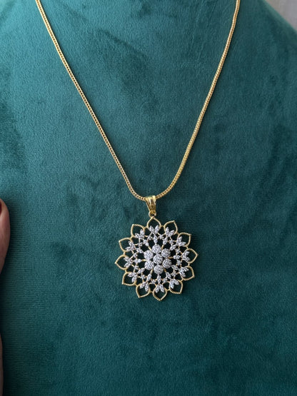 Floral Sparkle Pendant Set HH187
