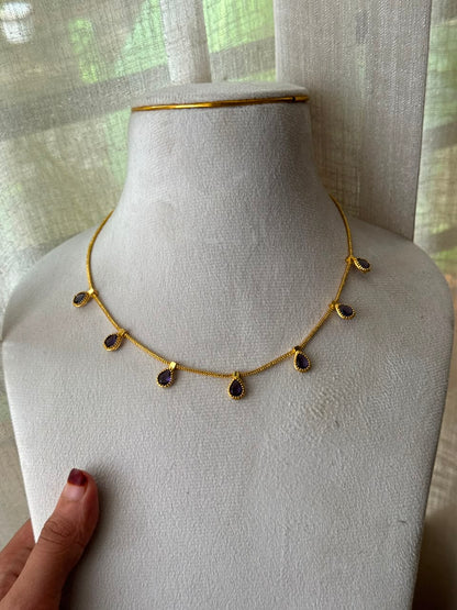 Midnight Dewdrop Necklace HN518