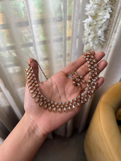 Grill cut necklace HN128