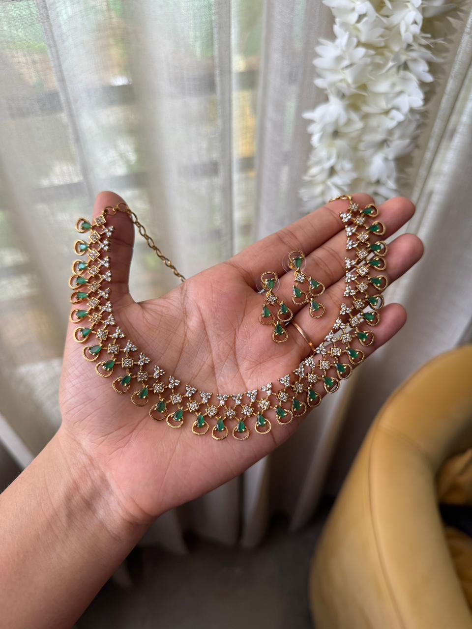 Grill cut necklace HN128