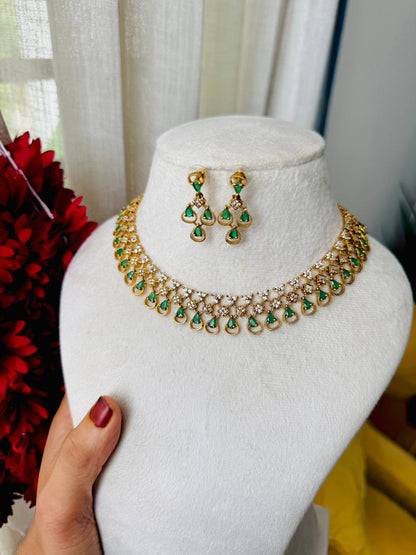 Grill cut necklace HN128