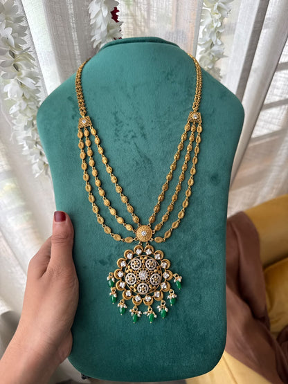 Mandala Pendant Layer Haaram ✨