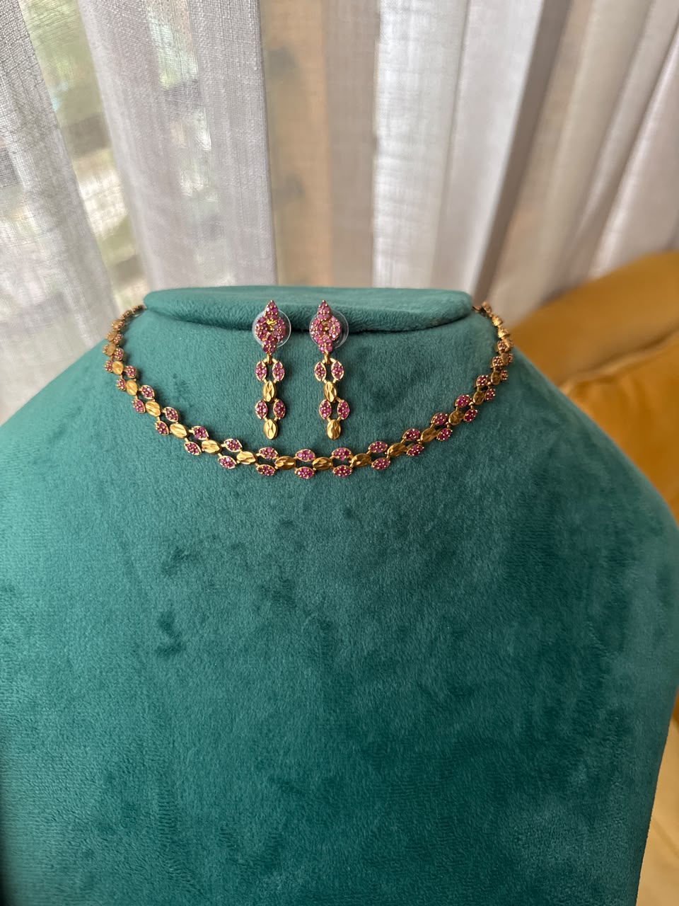 Leaf Petal Necklace Set HH172