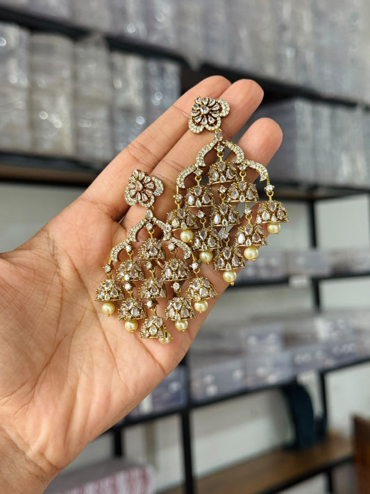 Waterfall Jhumka Earrings HE104