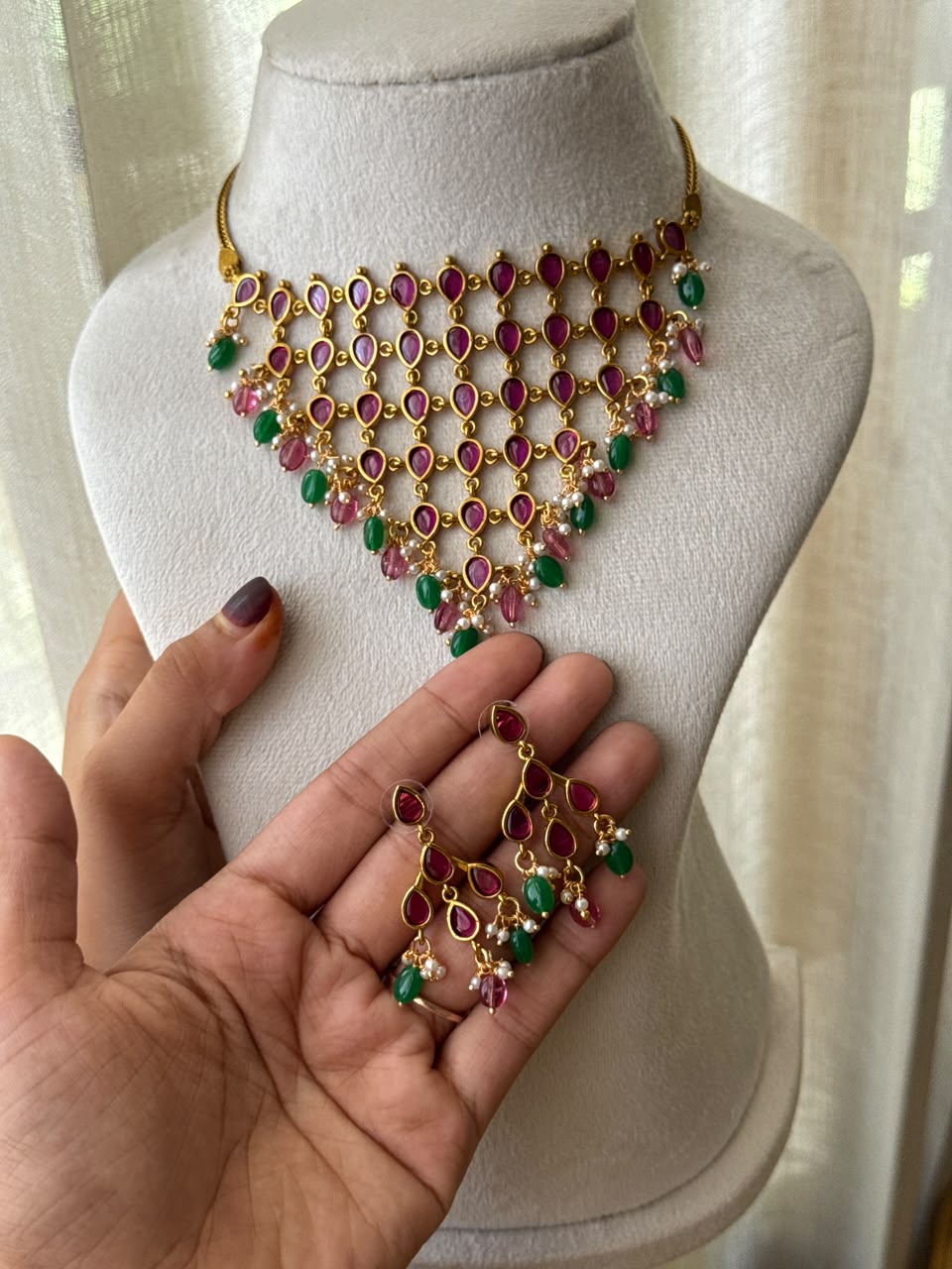 Triangle pearl bead HH175